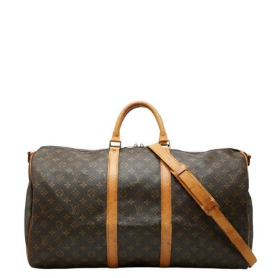 Louis Vuitton M41414 Monogram Keepall Bandouliere 55 Boston Bag Should [SKU:1]