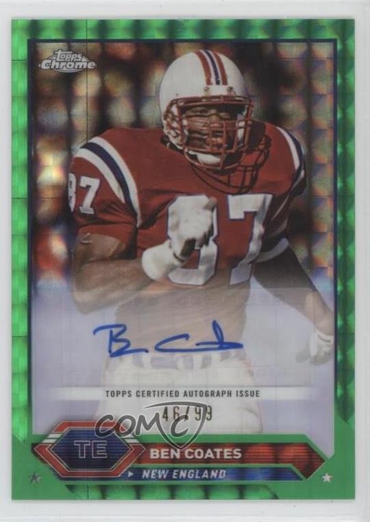 2023 Composite Topps Chrome Green Geometric Refractor 46/99 Ben Coates Auto 0q21