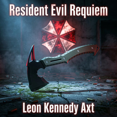 Tactical Axe Leon Kennedy Style - Resident Evil 9 - Requiem - Cosplay Waffe