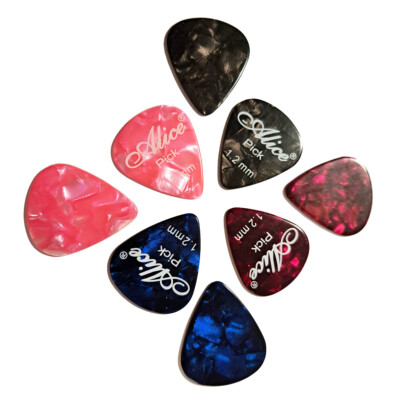 8 Plektren Alice 1,2mm Gitarre Akustikgitarre E-Gitarre Bassgitarre