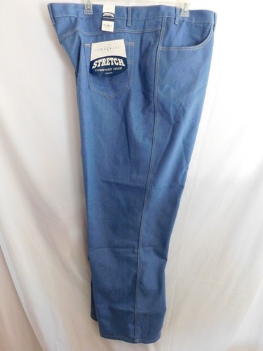 Pantalones de mezclilla Towncraft VINTAGE par elásticos cómodos talla 58 x 34 NUEVO - Imagen 1 de 8