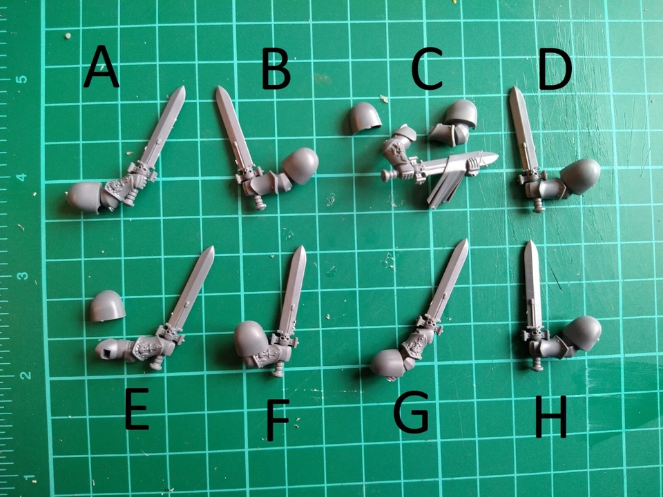 Space Marine Primaris Bladeguard Veteran Power Swords (bits)