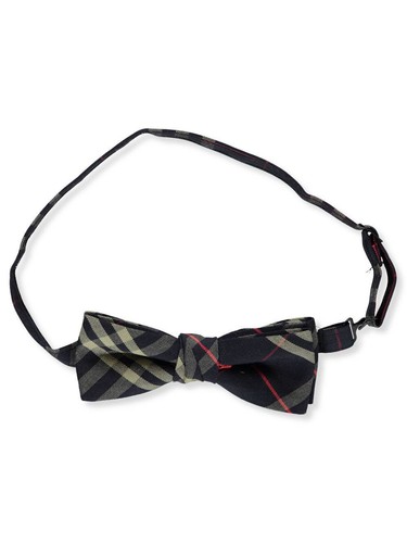 BANDED BOW TIE - navy/khaki/red *plaid #1c*, one size SBR0123601C00000000000000 - Picture 3 of 3