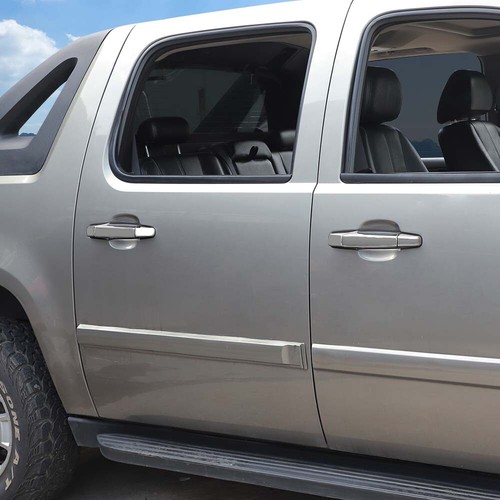 10X Chrome Mirror COVERS & Door Handle Trim For 07-13 Chevy Silverado Avalanche - Picture 12 of 24