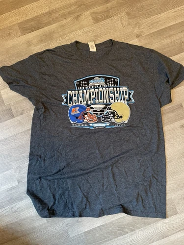 Vintage College American Football T-shirt Detroit Large Unisex 
