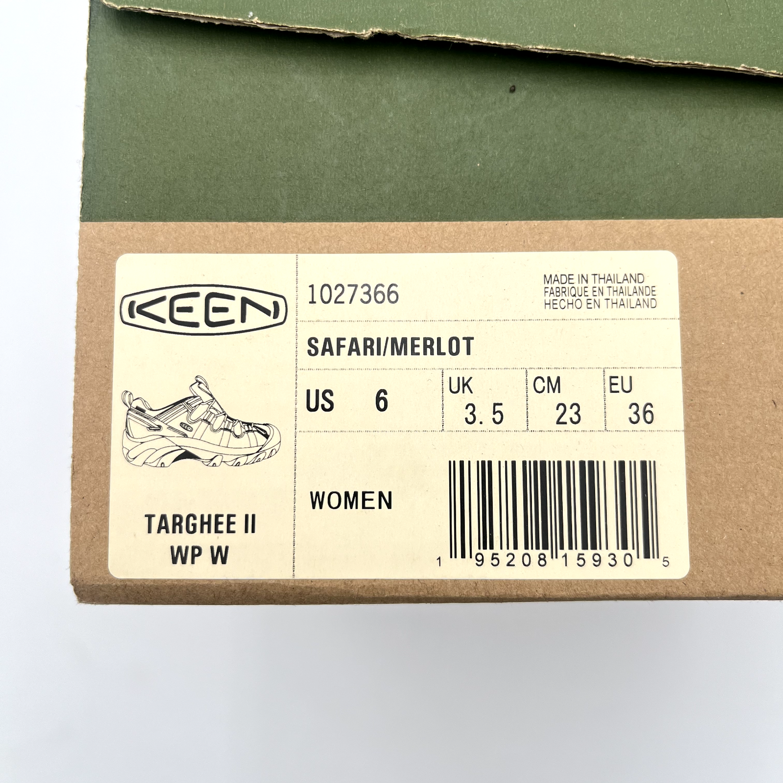 KEEN DONNA TARGHEE II IMPERMEABILE CON SAFARI MAERLOT PREZZO AL PUBBLICO CONSIGLIATO $ 145