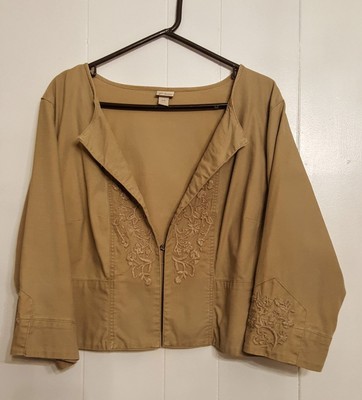 khaki jacket size 20