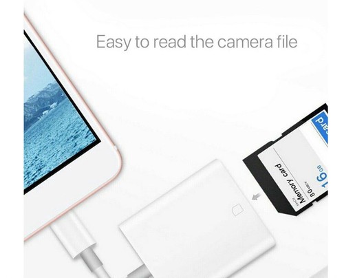 USB Camera Connection Kit SD Card Reader Adapter for Apple iPad/iPhone QC - Picture 2 of 10