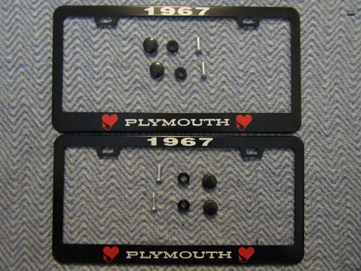 1967 PLYMOUTH FURY SATELLITE GTX BELVEDERE VALIANT METAL LICENSE