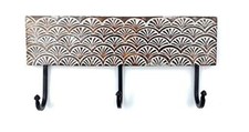 Handcrafted Wall Mount Hook Cloth Hanger/Towel Hanger 30 x 15 x 5 cm 