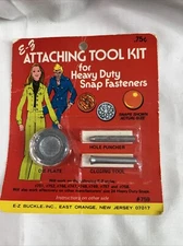 Vintage 70’s E&Z Heavy Duty Snap Fastener Attaching Tool Kit