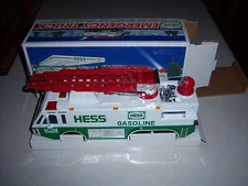 HTF NEAT OLDER '96 VERSION  BOXED HESS GAS OIL STATION TOY EMERGENCY TRUCK 