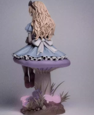 1/24 Resin Alice in wonderland Unpainted Unassembled td-6729 1/24 Resin Alice in wonderland Unpainted Unassembled td-6729