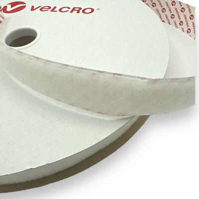 NUR BANDSCHLAUFE VELCRO  ORIGINAL PS14 SELBSTKLEBEND KLEBEND RÜCKSEITE 25mm x 25m