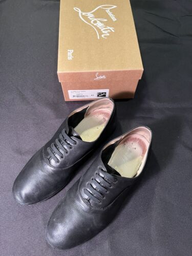 CHRISTIAN LOUBOUTIN DRESS SHOES ALFRED FLAT NAPPA LEATHER SZ 43 US 10 AUTHENTIC - Picture 3 of 24
