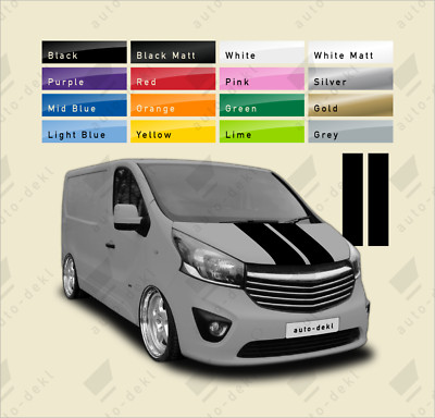 Passend für Fiat Talento (2016-2020) - Front Motorhaube Streifen Vinyl Aufkleber Van Aufkleber