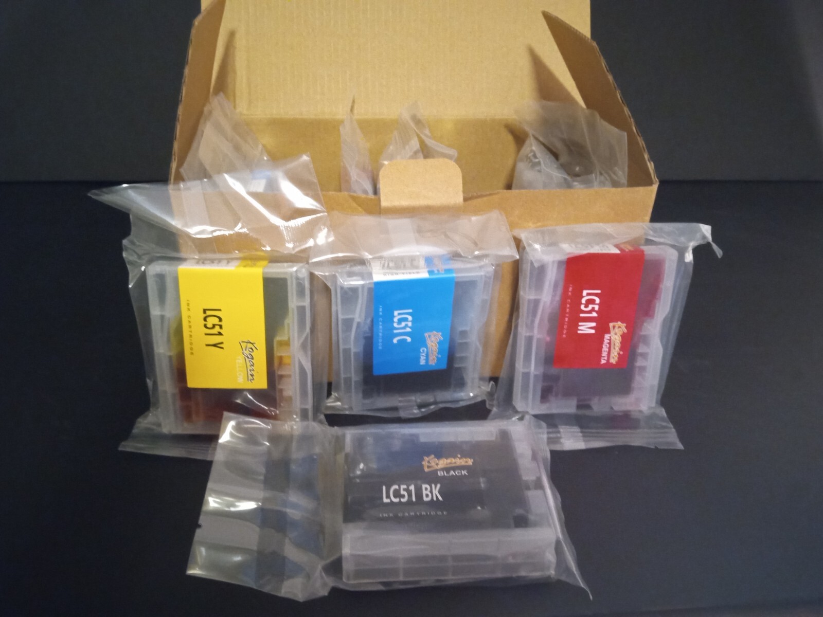 11 Ink Cartridges for LC-51 Brother LC51 BK, LC51 C, LC51 M, LC51 Y-image