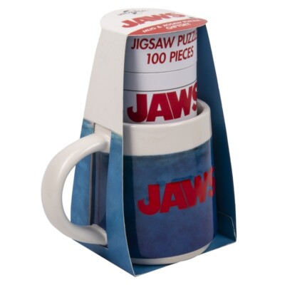 JAWS / DER WEISSE HAI - Keramik Tasse + Puzzle - Neu / OVP