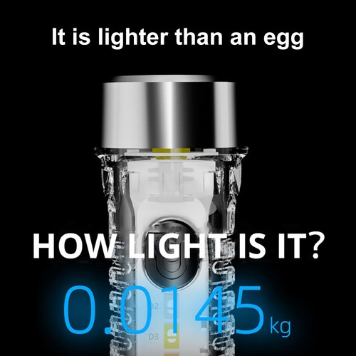 Mini COB LED Schlüsselanhänger Licht Taschenlampe USB Wiederaufladbare Taschenlampe Arbeitsleuchte USA - Bild 9 von 12