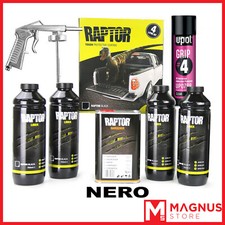 U-Pol Raptor Kit Vernice NERA 4L+ Pistola + U-POL primer GRIP#4