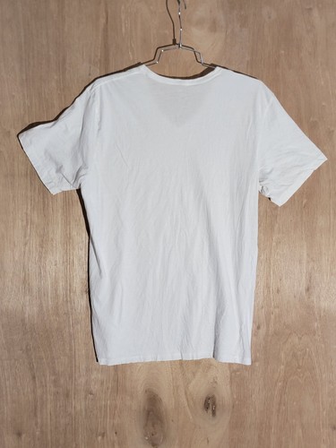 Calvin Klein Camisa Hombre Talla L Manga Corta Cuello en V Blanco - Imagen 10 de 10