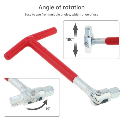 Spark Plug Removal Tool 16mm & 21mm T-Handle Flexible Spanner Socket Wrench Set - 第 7/8 張圖片