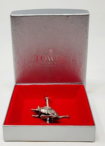 Vintage Towle Silversmiths Carousel Kangaroo Silver Plated Christmas Ornament - Picture 2 of 5