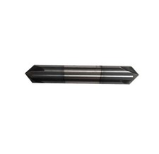 1/2" 4 Flute 90 Degree Solid Carbide Chamfer Mill - Double End - AlTiN Coated