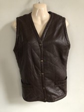 Austin Reed Butter Leather Waistcoat - Uk 12 (medium)