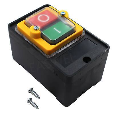 10A 380V KAO-5 Water Proof ON/OFF Push Button Machine Drill Switch Plastic Motor