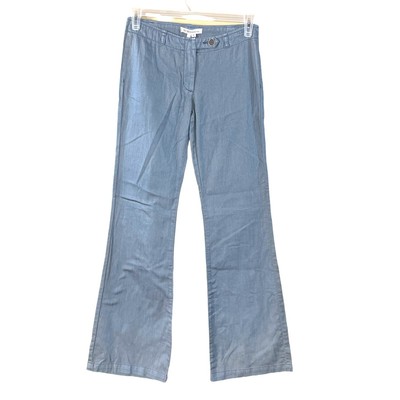 BCBGeneration Size 25 NEW Pants Y2K Vintage Chambray Wide Leg Summer Breezy NWT