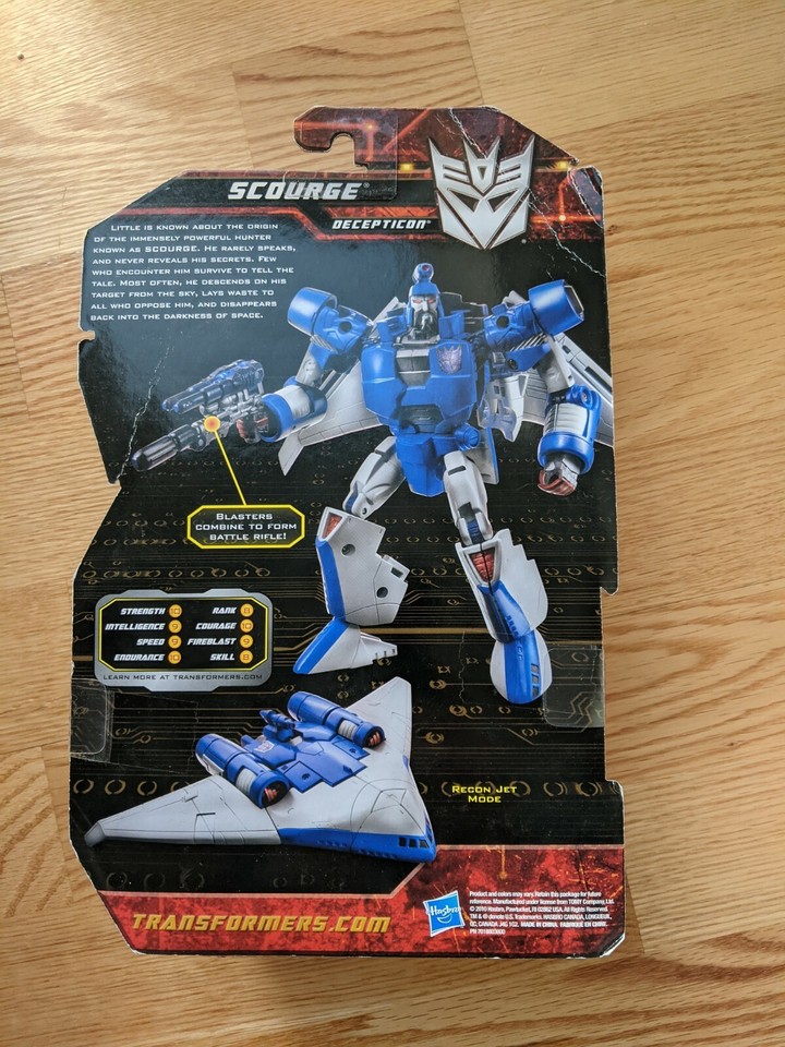 Transformers Classics Generations Scourge Deluxe Class Hasbro New | eBay