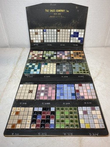 Vintage Tile Sales Co. Mosaic Tile Salesman Sample Book Porcelain