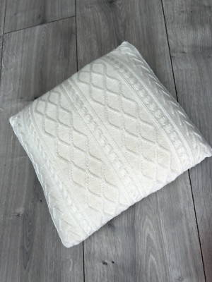 Off-White Home Dekorative Dekokissen Wollkissen 12''x12'' 