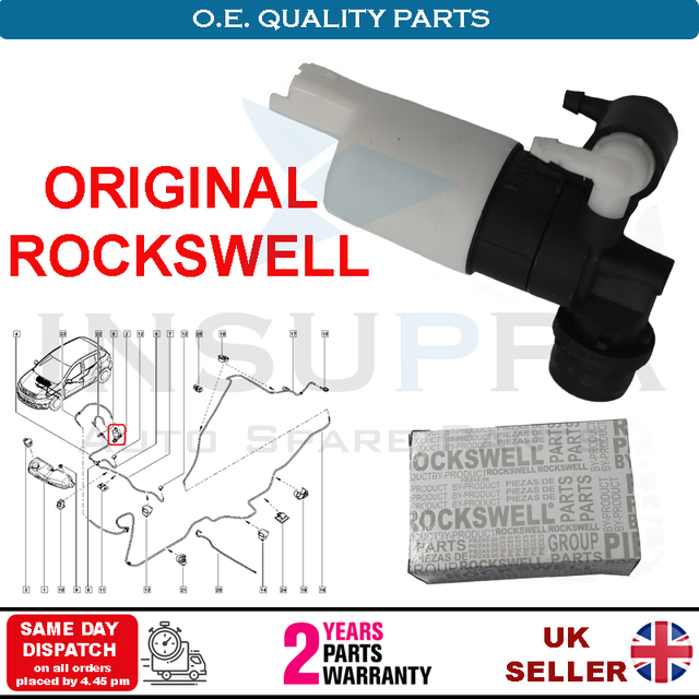 WINDSCREEN WASHER DUAL PUMP FOR VAUXHALL OPEL VIVARO RENAULT WIND VEL