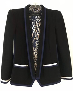 Barbara Bui Black Knit Blue White Trim Long Lapel Blazer 38 845 Ebay Barbara Bui Black Knit Blue White Trim Long Lapel Blazer 38 845 Ebay