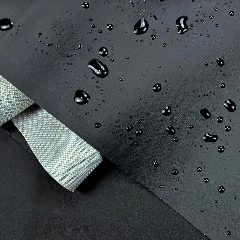 Tela de vinilo marino tapicería de cuero sintético resistente al agua/desgarro de 0,8 mm de grosor Foto 4 de 4