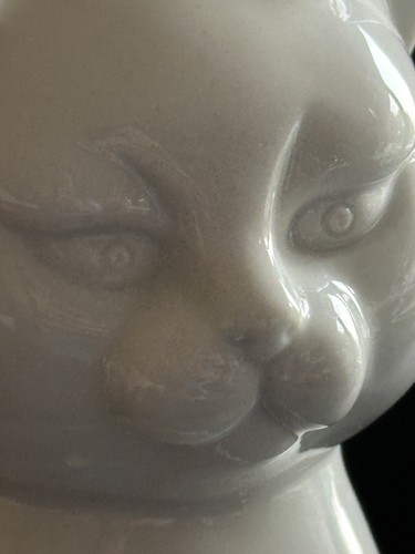 Ironstone Katze Figur MCM Vintage Toyo Japan Kätzchen weiß Statue 8 Zoll - Bild 17 von 21
