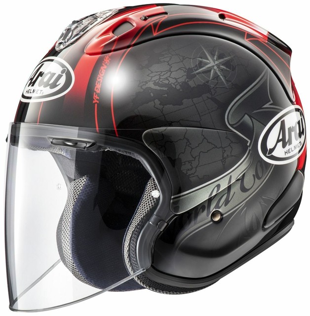 Asian fit Arai Open Face Helmet SZR VAS RAMX VZRAM HARADA TOUR black