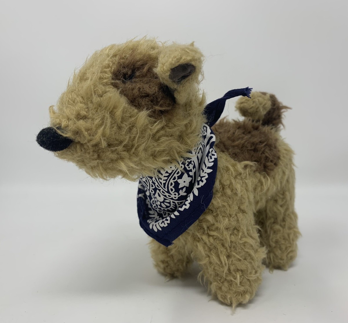 Old Navy Puppy Dog With Blue Bandana Plush Stuffed Animal Soft Toy