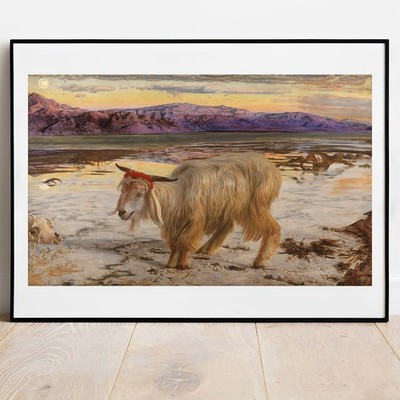 Holman Hunt Druck - Der Sündenbock 1854, klassisches Wandbild Poster