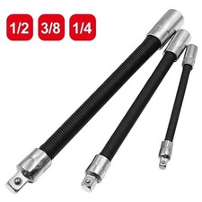 3-piece Flexible Socket Extension Bar Set 12 14 38 Shaft Drive 10 8 6