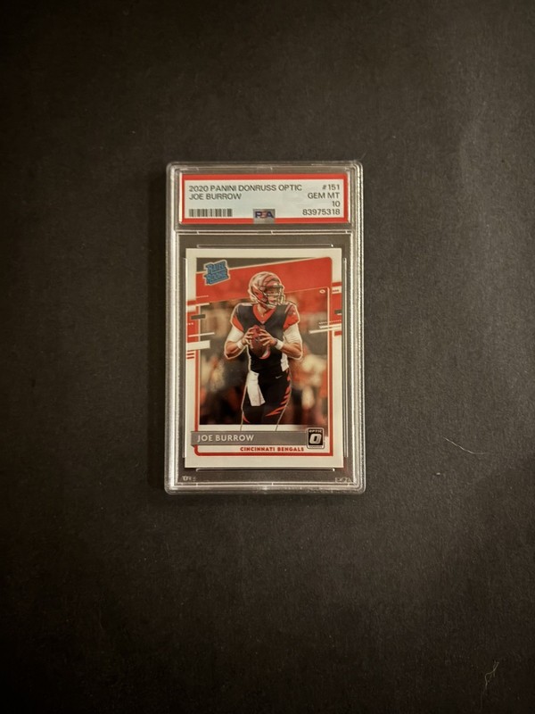2020 Panini Donruss Optic - Rated Rookies Joe Burrow #151 (RC) PSA 10
