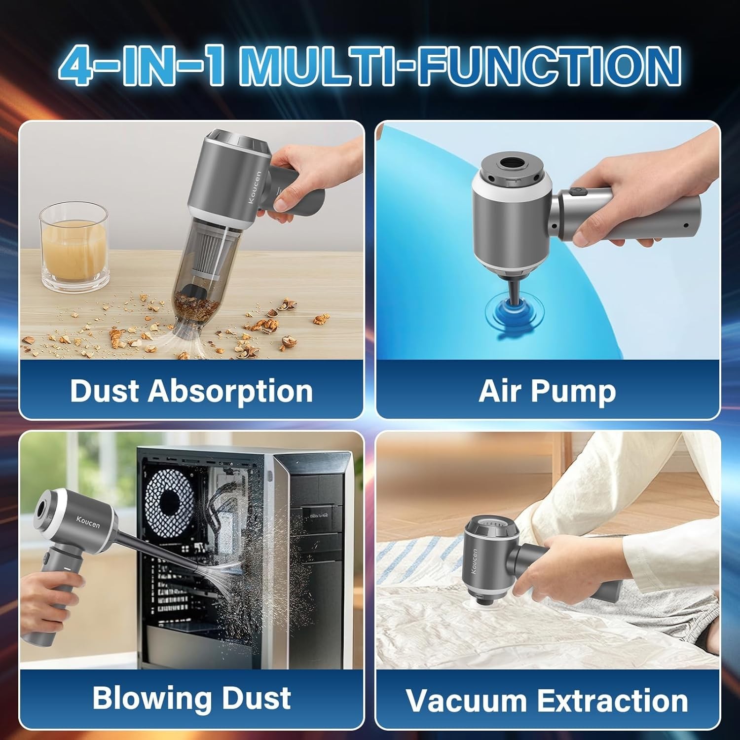 Handheld 20000pa Vacuum Cleaner with HEPA Filter - Perfect for Pets and More