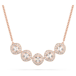 Authentic BNIB Swarovski Angelic Square cut necklace rose gold plated & Bag £99.00