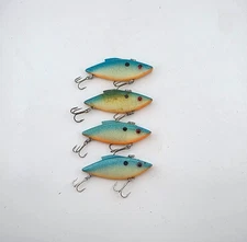 (4) Bill Lewis Rat-L-Trap 1/2 oz Lipless Crankbait Fishing Lure Lot of 4
