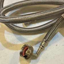 8ft EASTMAN Braided Metal dishwasher supply hose Hose 06C12LG-096-PS05 Metallics