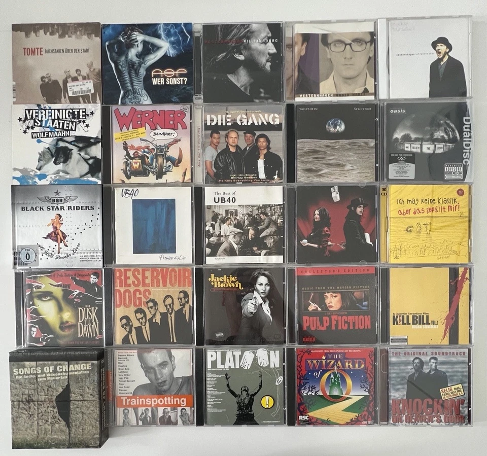 50 Musik CDs Konvolut Soundtracks,Pearl Jam,Muse,Westernhagen,Tarantino,Oasis - Bild 2 von 4