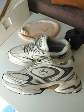 Lacoste Storm 96 2K Sneaker Creme/Khaki EU 40 Low Top Schnürung