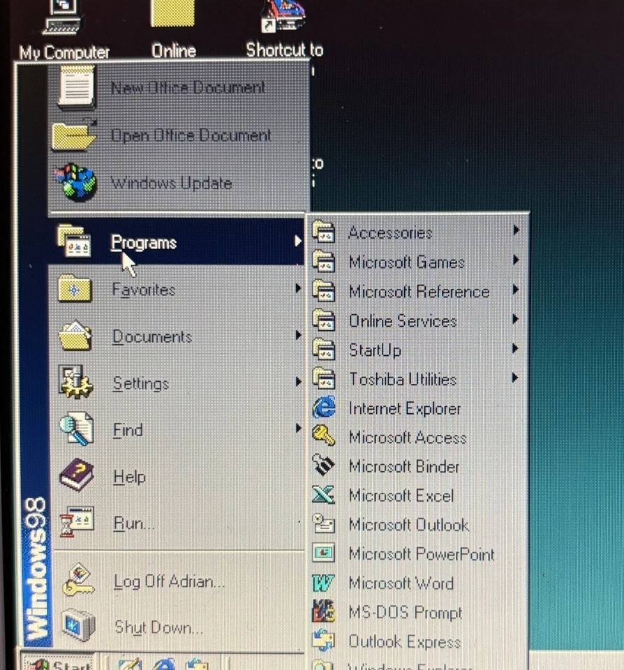4GB CF SSD for Toshiba Libretto 70CT. Win98SE/Office 97. Extensive Fun Software - Image 4 of 4